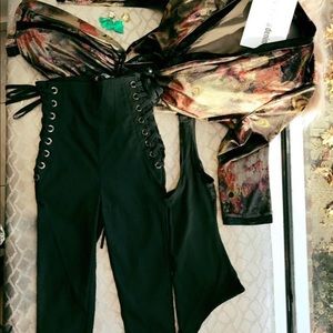 High waisted stretch Pants